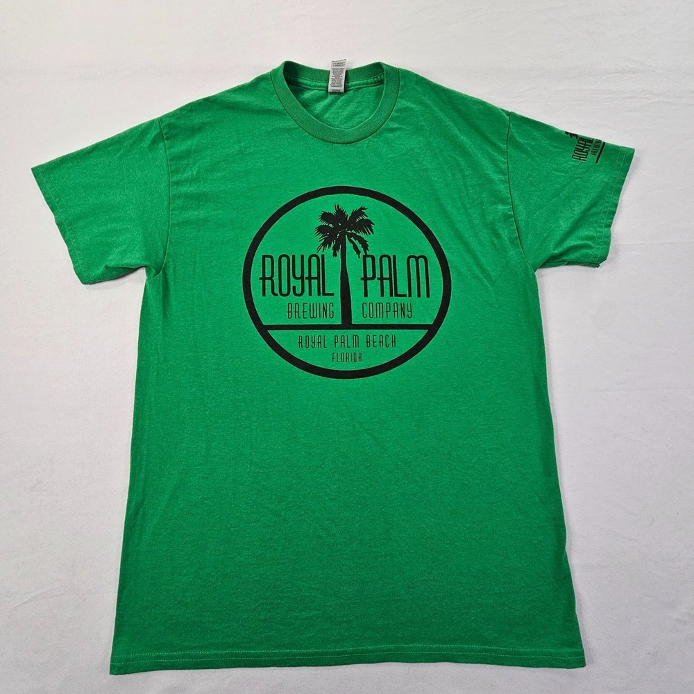 Royal Palm Beach Brewing Co FL Green Short Sleeve Cotton Blend T-Shirt Men's M